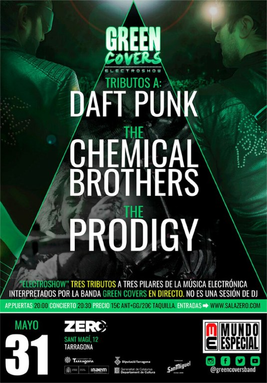 Green Covers, tribut a : Daft Punk + The Chemical Brothers + The Prodigy