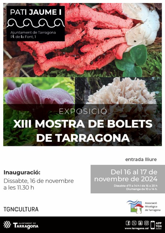 Inauguració de l'exposició "XIII mostra de bolets de Tarragona"