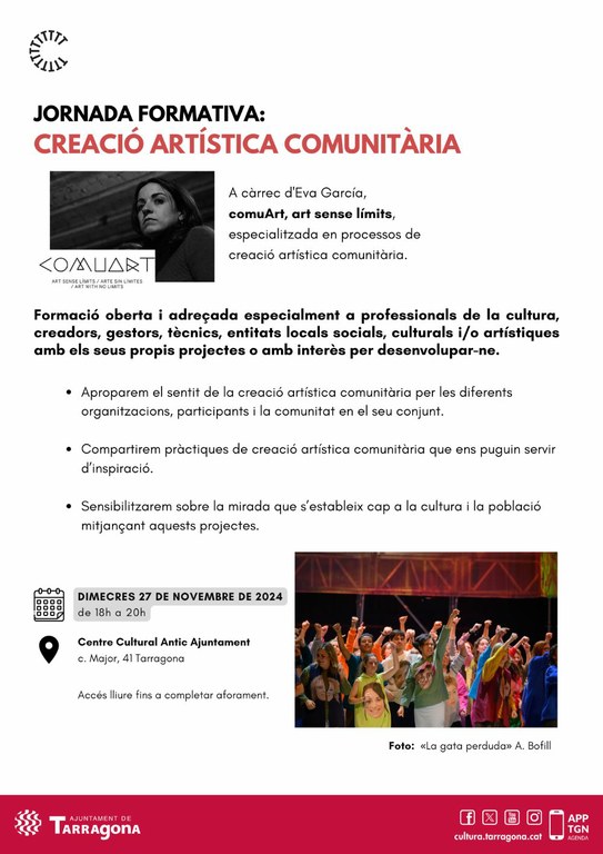 Jornada formativa. Creació artística comunitària