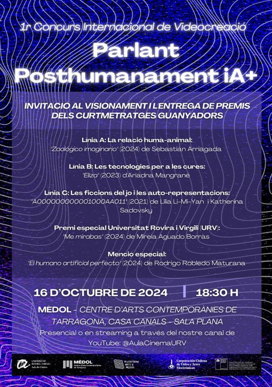 Projecció i entrega de premis de Videocreació Posthumanamente Hablando