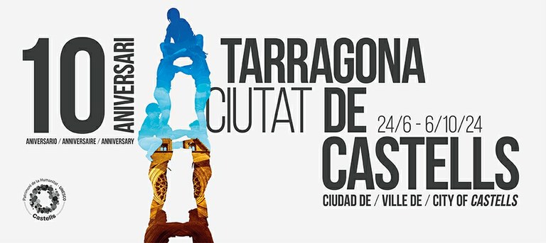 Actuació castellera de la Colla Jove Xiquets de Tarragona
