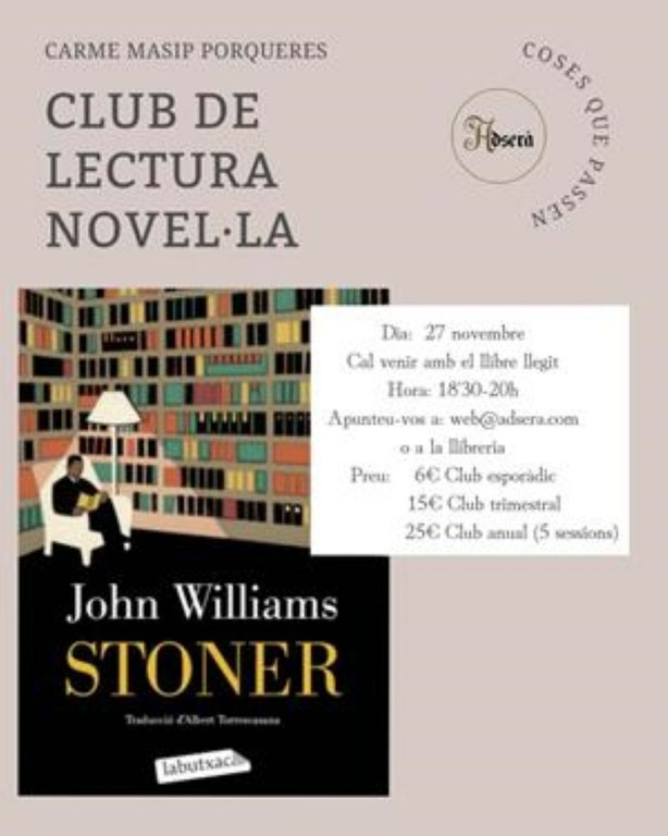 Club de lectura de novel·la Coses que pasen