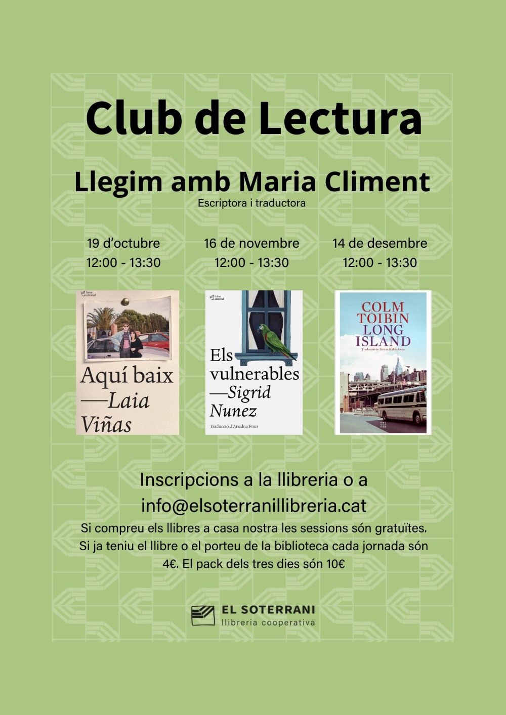 Club de lectura. Llegim amb Maria Climent