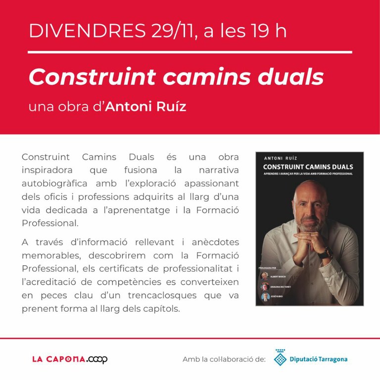  "Construint camins duals" amb Antoni Ruíz