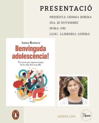 Presentació del llibre, "Benvinguda adolescència" d'Anna Romeu