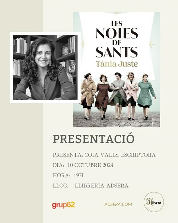 Presentació del llibre: Les noies de Sants de Tània Juste