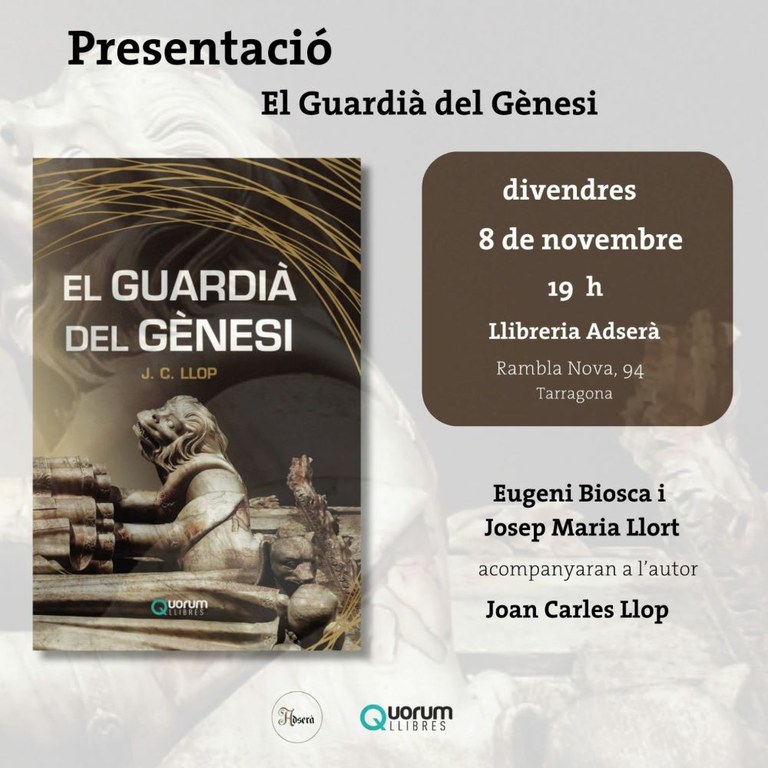 Presentació " El guardià del gènesi" de Joan Carles Llop