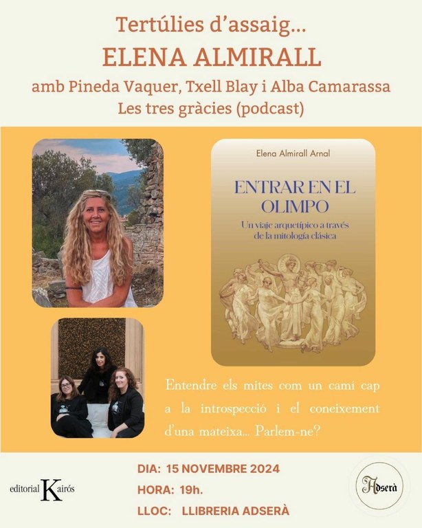 Tertúlies d'assaig: Entrar en el olimpo d'Elena Almirall