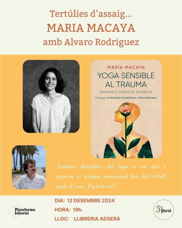 Tertúlies d'assaig: Yoga sensible al trauma de Maria Macaya