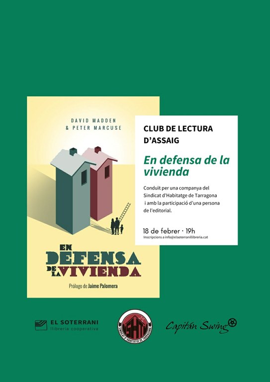 Club de lectura d'assaig "En defensa de la vivienda"