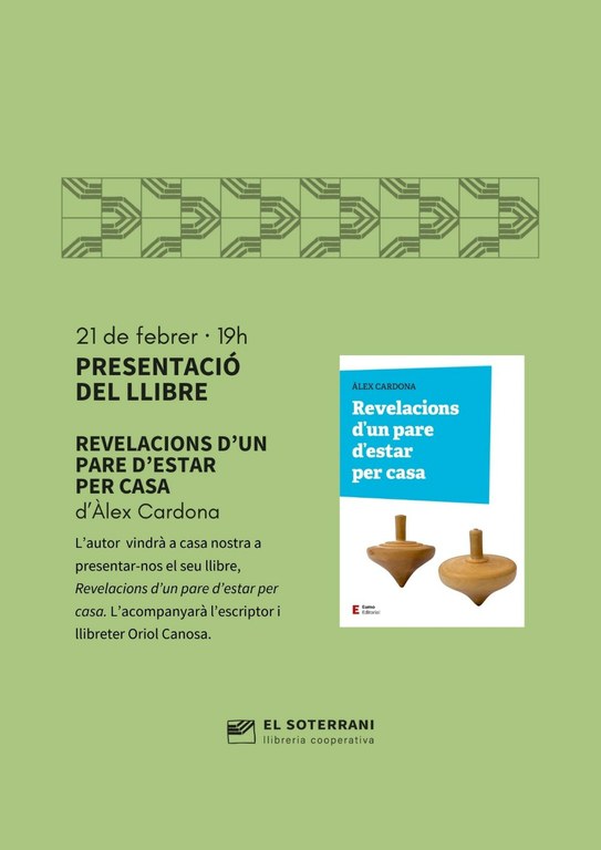 Presentació del llibre "Revelacions d'un pare d'estar per casa"