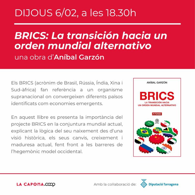 Presentació llibre BRICS "La transición hacia un orden mundial alternativo"