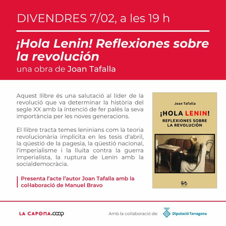 Presentació llibre "¡Hola Lenin! Reflexiones sobre la revolución"