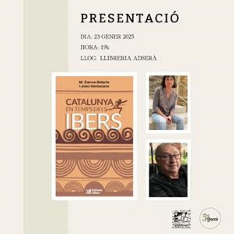 Presentació del llibre "Catalunya en temps d'ibers" de M.Carme Belarte i Joan Santacana