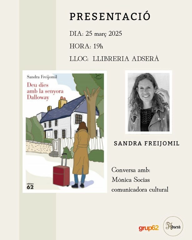 Presentació del llibre "Deu dies amb la senyora Dalloway" de Sandra Freijomil