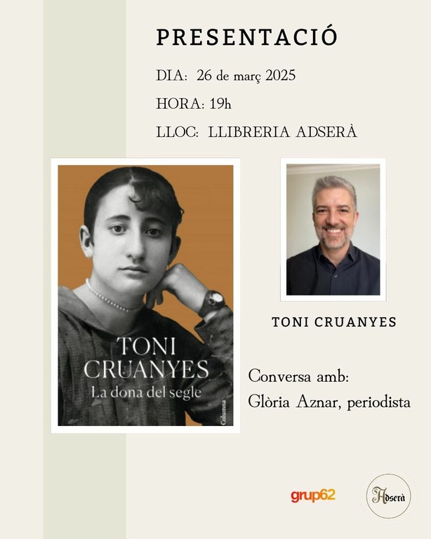 Presentació del llibre "La dona del segle" de Toni Cruanyes