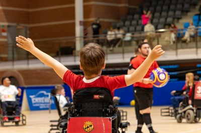 El Palau d'Esports Catalunya acull per primera vegada una competició de powerchair football 