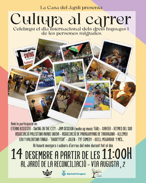 "Cultura al Carrer" celebrant el dia internacional dels DDHH i de les persones migrades