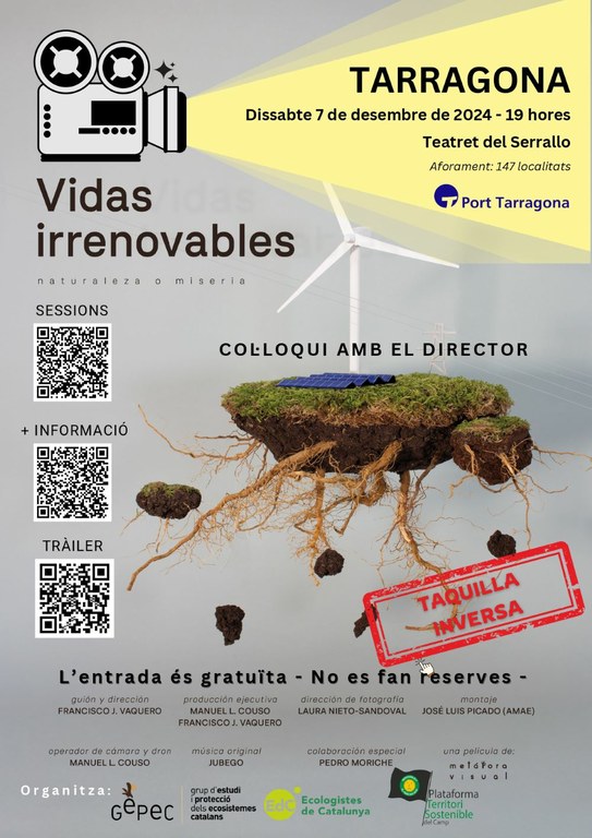 Projecció documental "Vidas irrenovables"