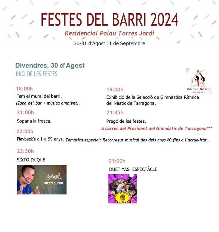 Festes Residencial Palau Torres Jordi '24