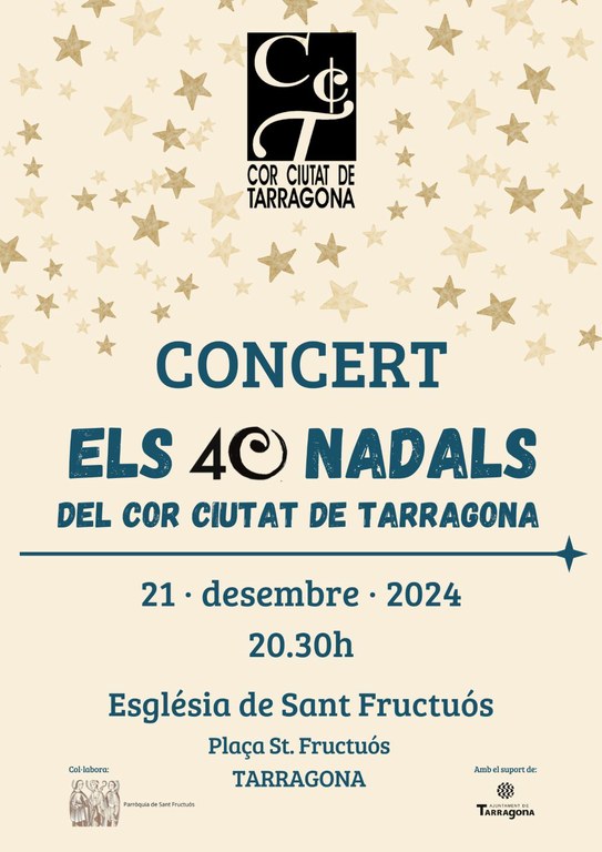 Concert Els 40 Nadals del Cor Ciutat de Tarragona