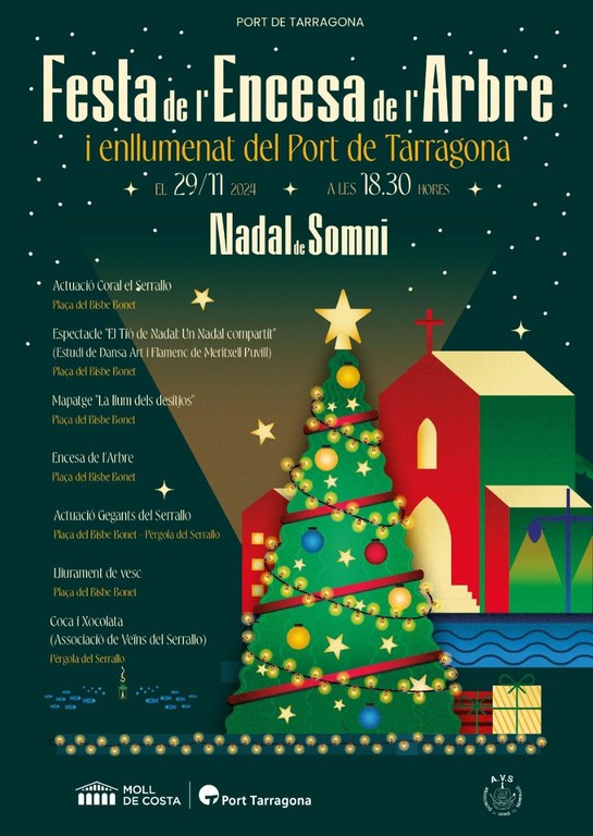 Festa de l'encesa de l'arbre i enllumenat del Port de Tarragona