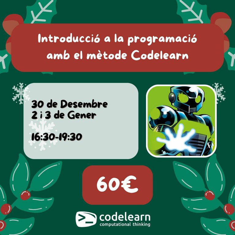 Introducció a la programació amb el mètode Codelearn