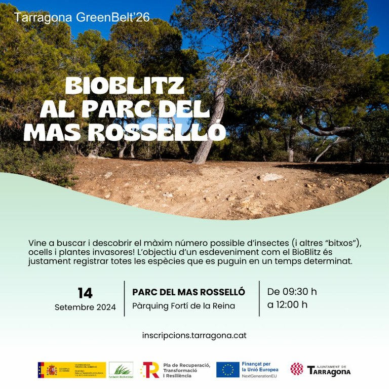 Bioblitz al Parc de Mas Rosselló. Activitat de Ciència Ciutadana