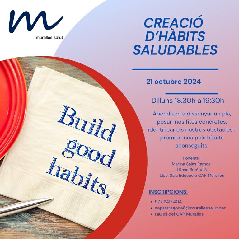 Cicle Alimentació Saludable - Creació d'hàbits saludables