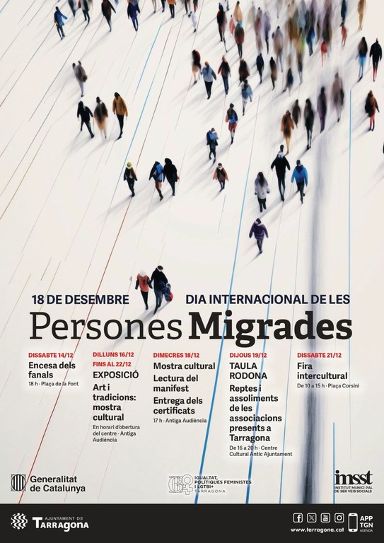  Encesa dels fanals - Programa del Dia Internacional de les Persones Migrades