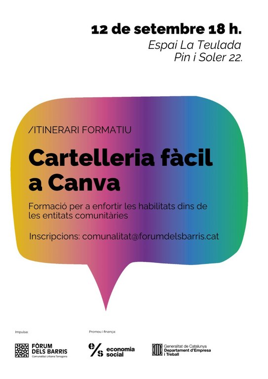 Itinerari Formatiu: Cartelleria Fàcil a Canva