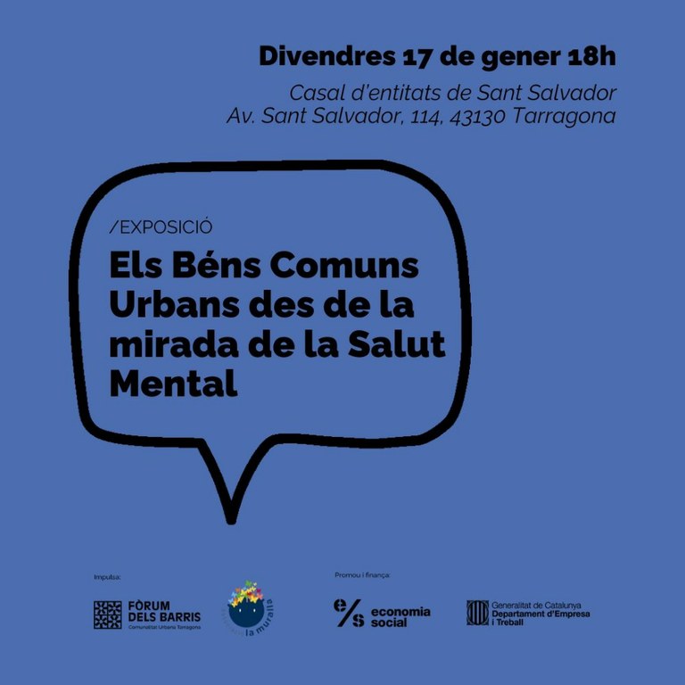 Exposició “Els Béns Comuns Urbans des de la mirada de la Salut Mental”