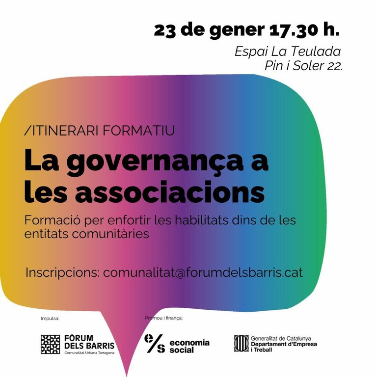 Itinerari Formatiu: La governança a les associacions