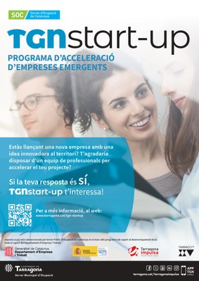 Tarragona Impulsa obre les inscripcions per al programa d'acceleració empresarial TGN START-UP